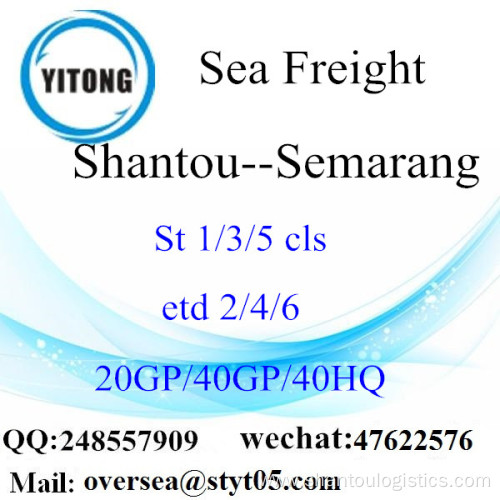 Shantou Port Sea Freight Shipping To Semarang